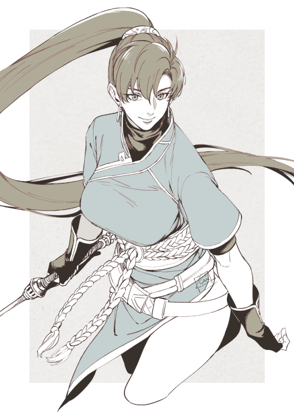 lyn (fire emblem and 2 more) drawn by krazehkai