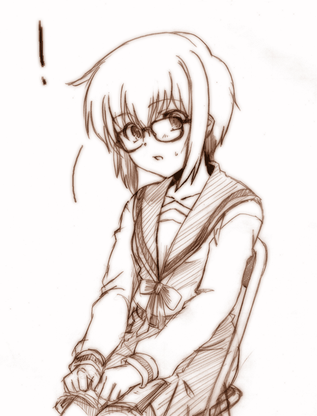 nagato yuki (suzumiya haruhi no yuuutsu) drawn by cea_se