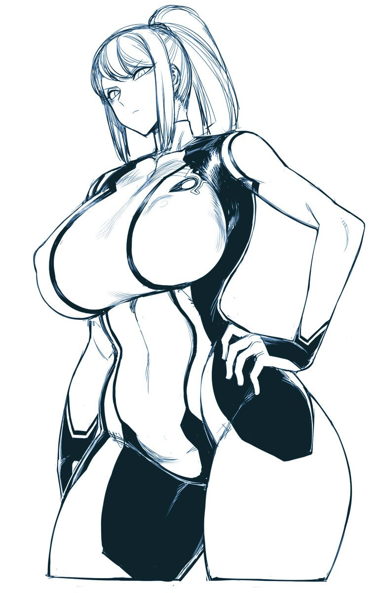 samus aran (metroid and 1 more) drawn by spacezin