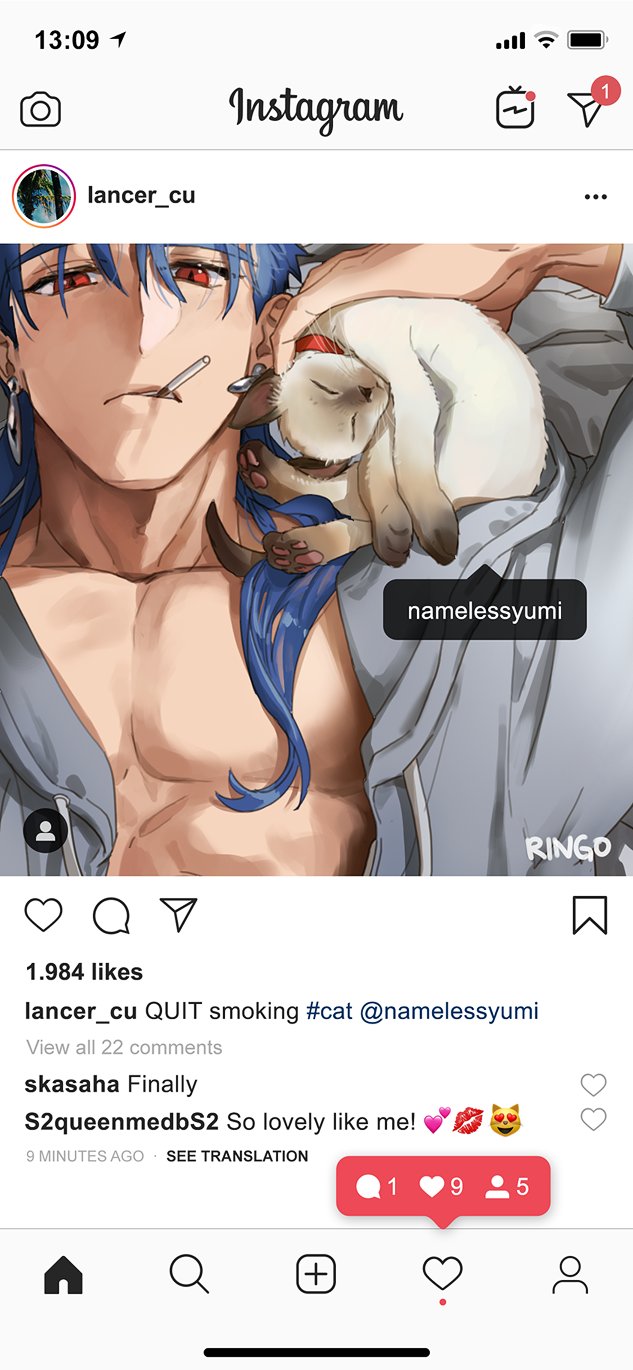 cu chulainn (fate and 2 more) drawn by g0ringo