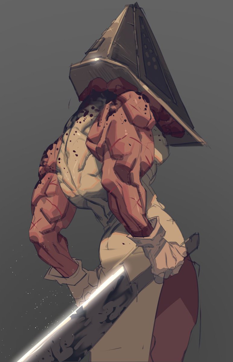 pyramid head (silent hill and 1 more) drawn by boop_dega