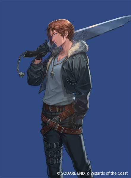 squall leonhart (final fantasy and 2 more) drawn by kato_ayaka