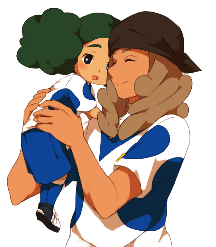 morimura konoha and kusaka ryuuji (inazuma eleven go and 2 more) drawn by sekina
