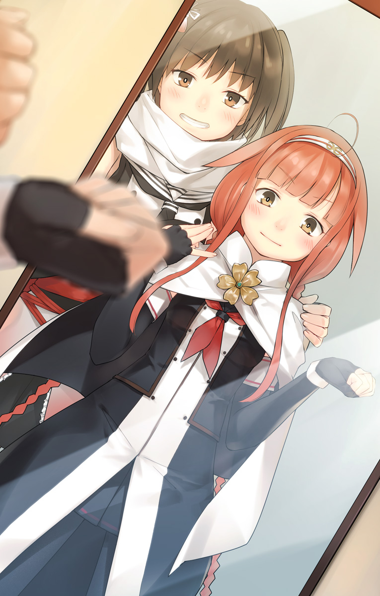 sendai, sendai kai ni, kawakaze, and kawakaze kai ni (kantai collection) drawn by heibonkaeru
