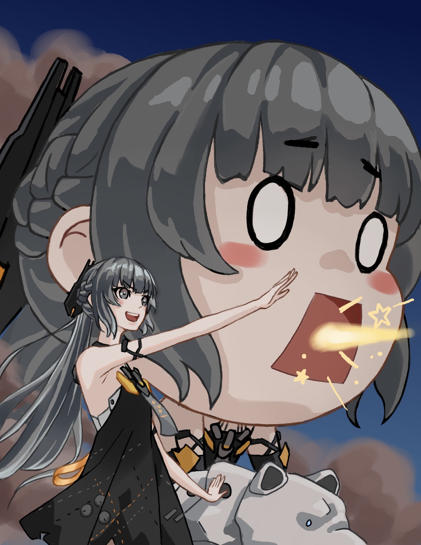 nanami, nanami: pulse, and martin (punishing: gray raven and 1 more) drawn by trashpanda_11b