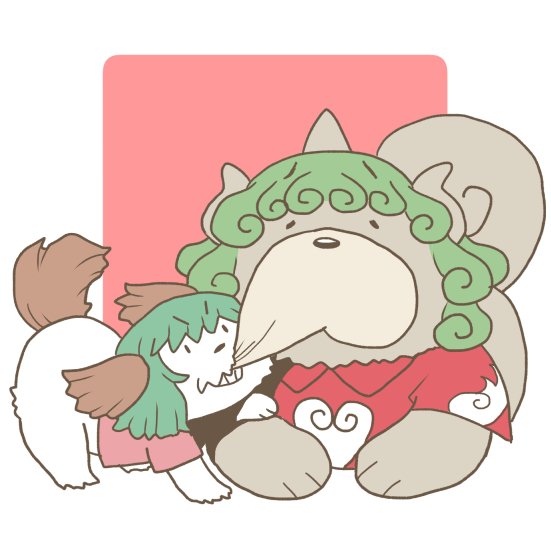 kasodani kyouko and komano aunn (touhou) drawn by onikobe_rin