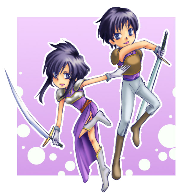 larcei and scathach (fire emblem and 1 more) drawn by azul10azul