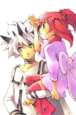 hayakawa ai and shiroi kumo (final fantasy and 1 more) drawn by tokine_(tokiami)
