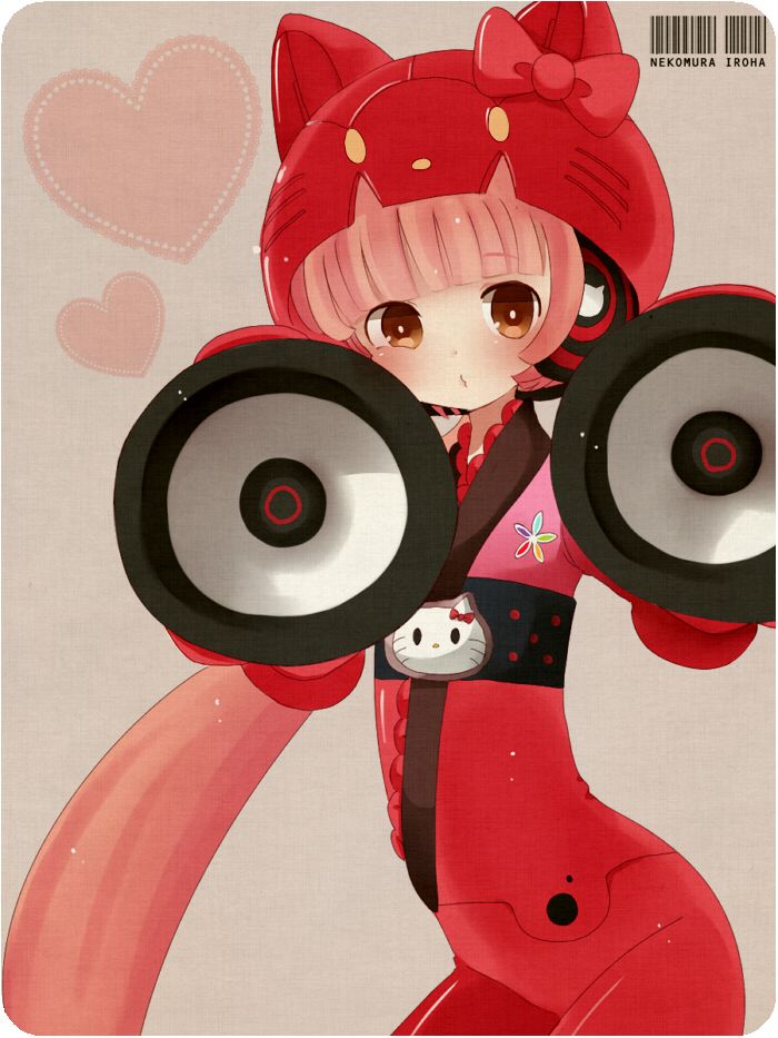 hello kitty and nekomura iroha (vocaloid and 2 more) drawn by ayu_(mog)