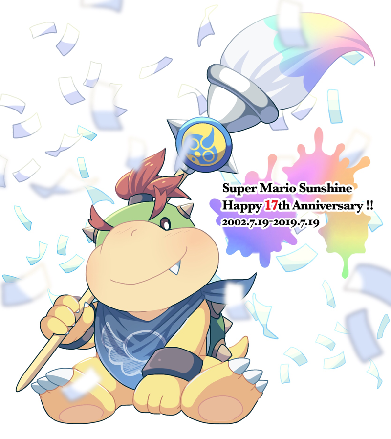 bowser jr. (mario and 1 more) drawn by hoshikuzu_pan
