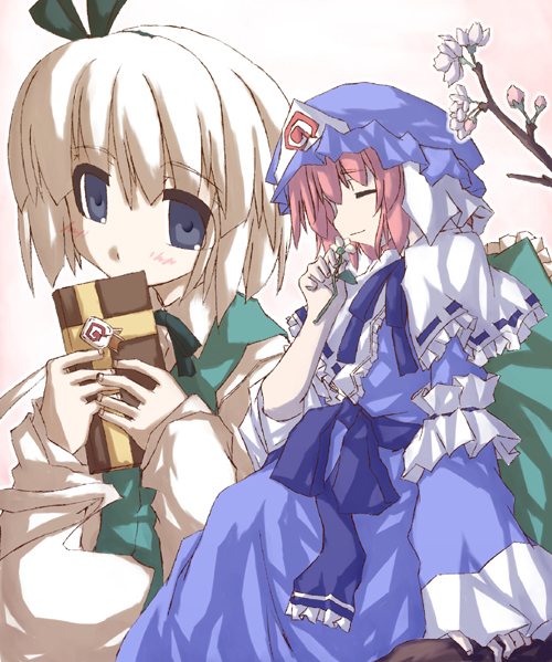konpaku youmu and saigyouji yuyuko (touhou) drawn by sakuraba_yuuki