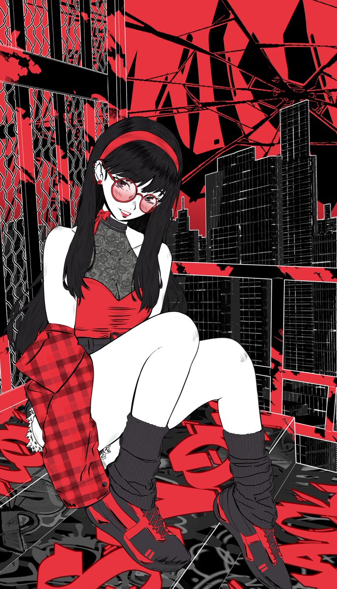 amagi yukiko (persona and 1 more) drawn by may_(may_lee8)