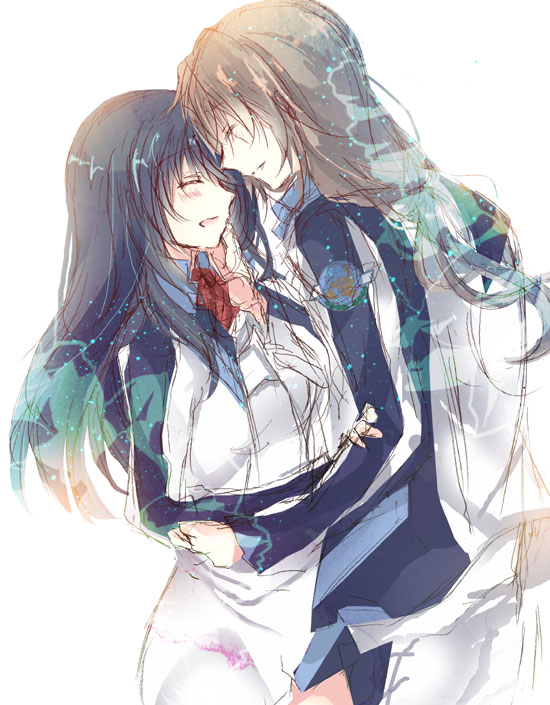 minashiro soushi and tatekami seri (soukyuu no fafner) drawn by houkiri_nemu