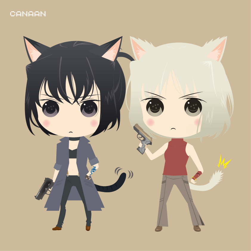 canaan and alphard (428: fuusa sareta shibuya de and 1 more) drawn by oku_tamamushi