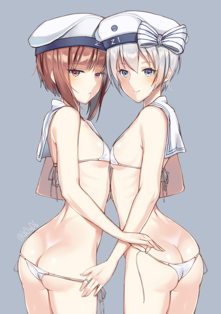 z1 leberecht maass and z3 max schultz (kantai collection) drawn by you06