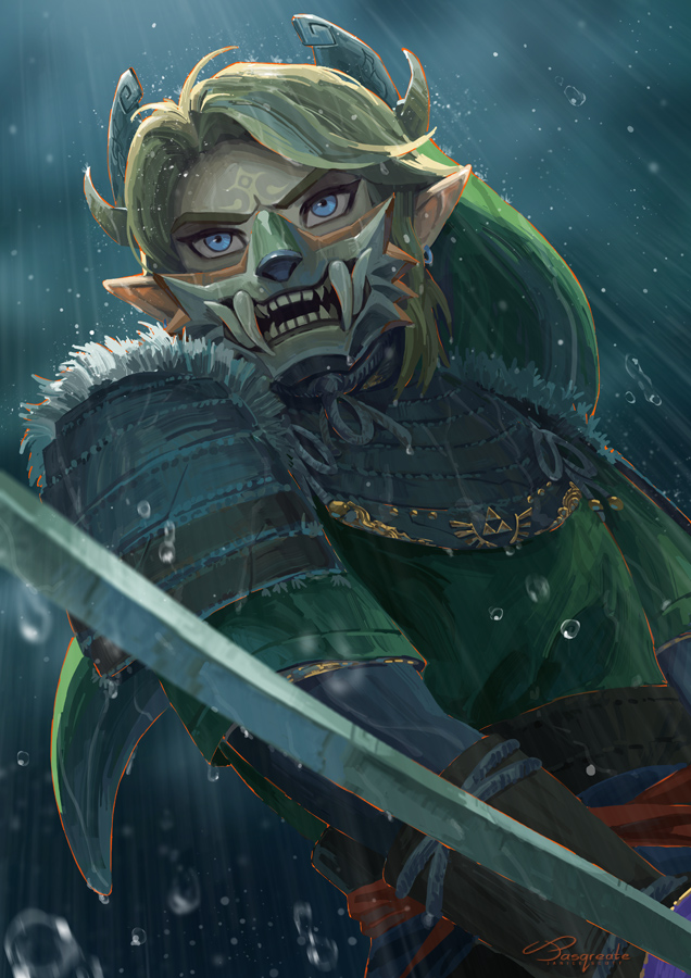link (the legend of zelda and 1 more) drawn by jasqreate
