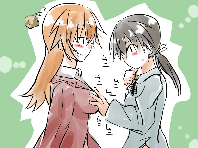 gertrud barkhorn and charlotte e. yeager (world witches series and 1 more) drawn by muma_(meganeltuko)