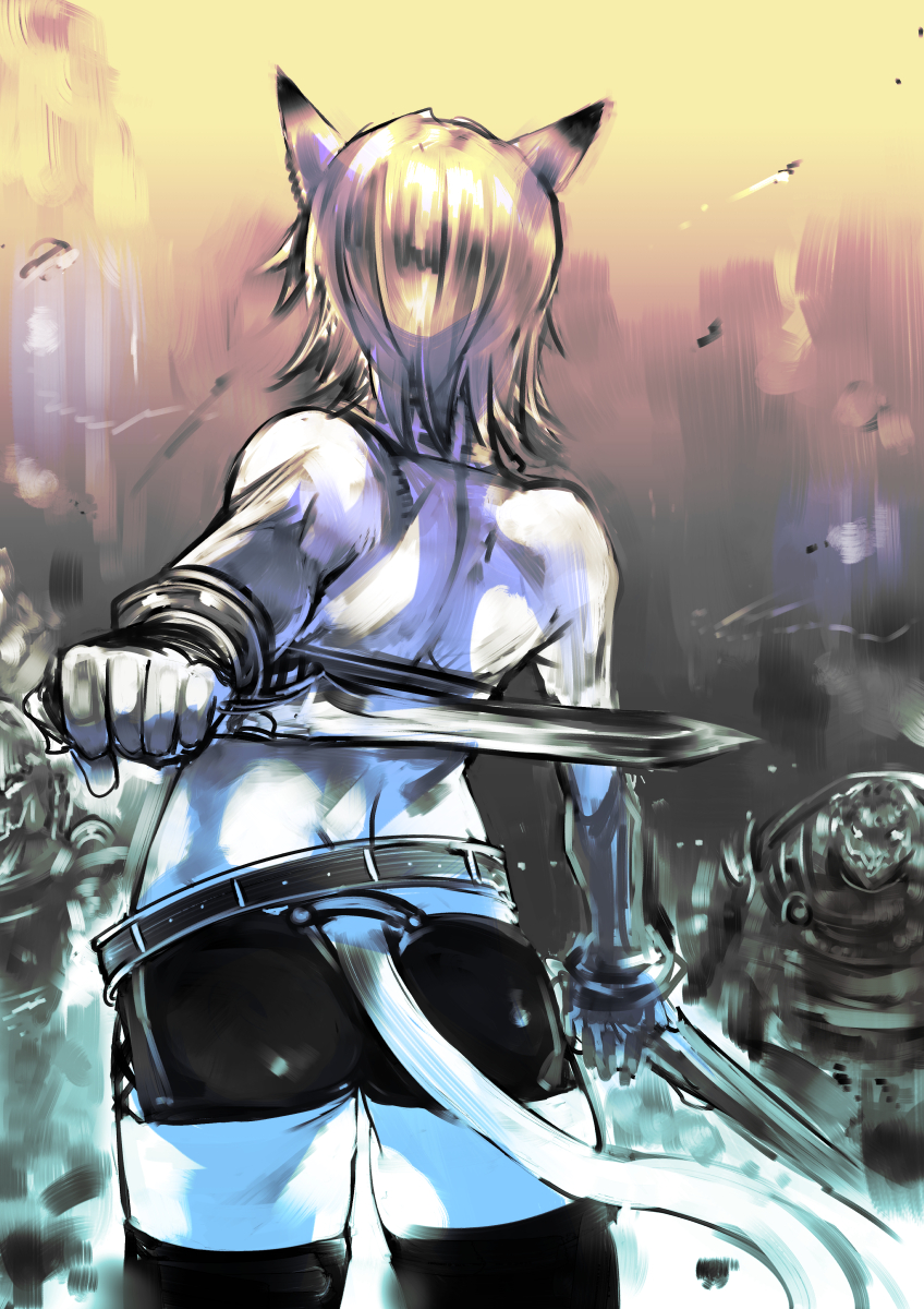 adventurer (final fantasy and 1 more) drawn by doraeshi