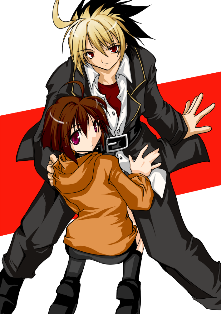 linne and kido hyde (under night in-birth) drawn by rukia_(panicgirl)