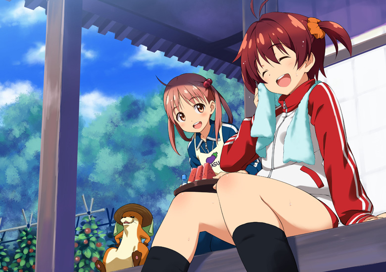 isshiki akane, isshiki momo, and uso-kun (vividred operation) drawn by inou_shin
