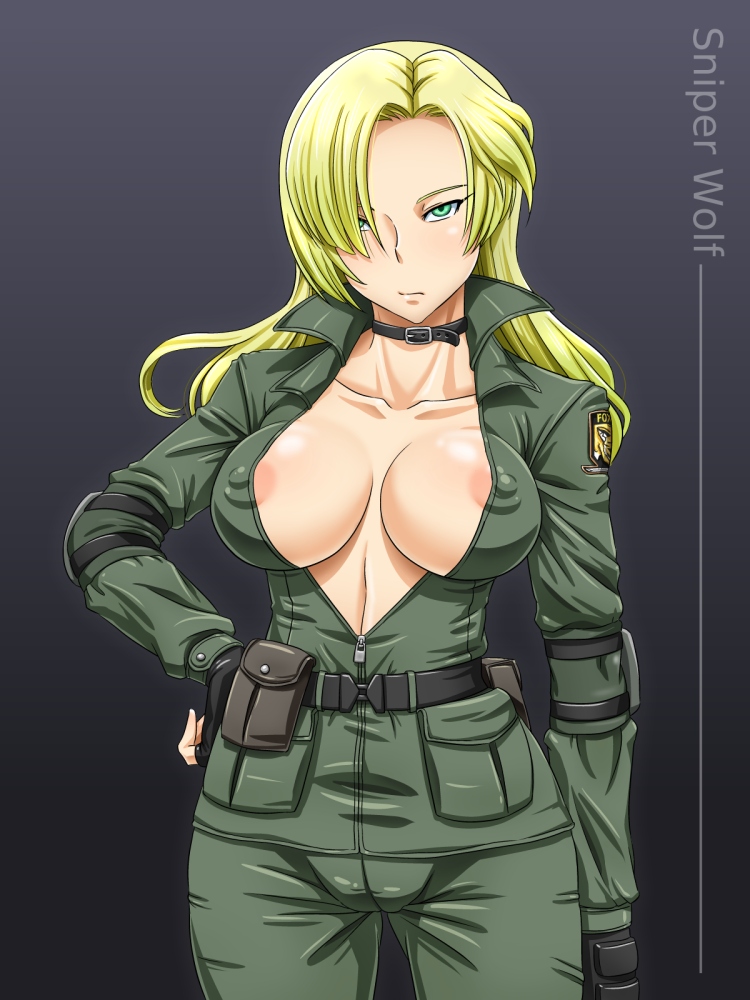 sniper wolf (metal gear and 1 more) drawn by shikuta_maru