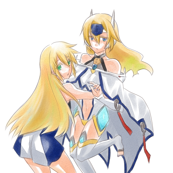 noel vermillion and mu-12 (blazblue) drawn by raika_(raitake)