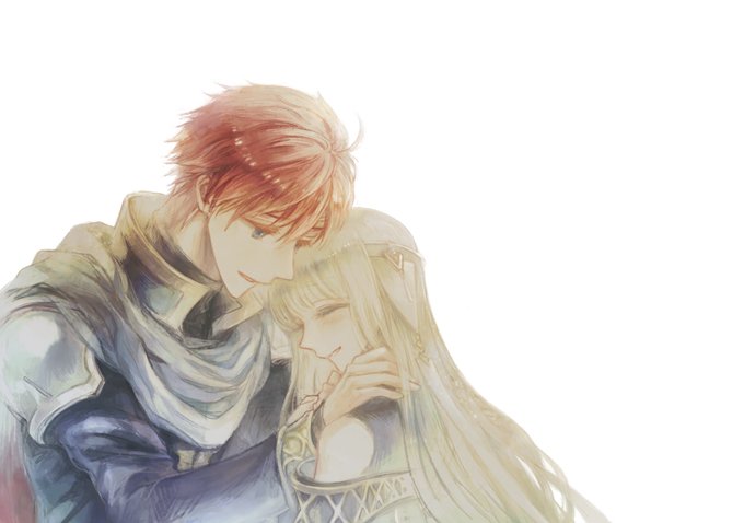 ninian and eliwood (fire emblem and 1 more) drawn by kuzumosu