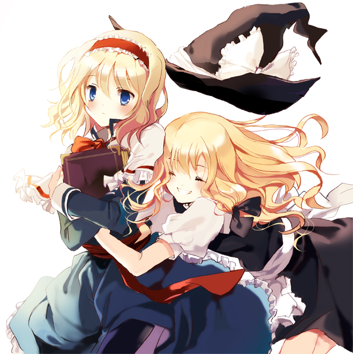 kirisame marisa and alice margatroid (touhou) drawn by cierra_(ra-bit)