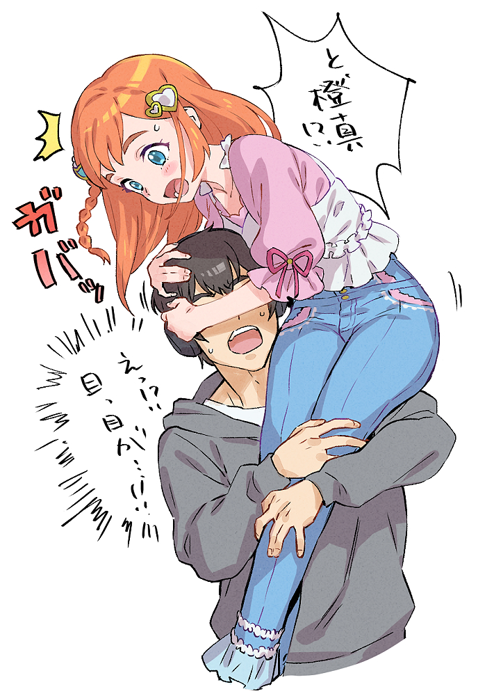 hibino matsuri and ibuki touma (pretty series and 1 more) drawn by murakami_hisashi