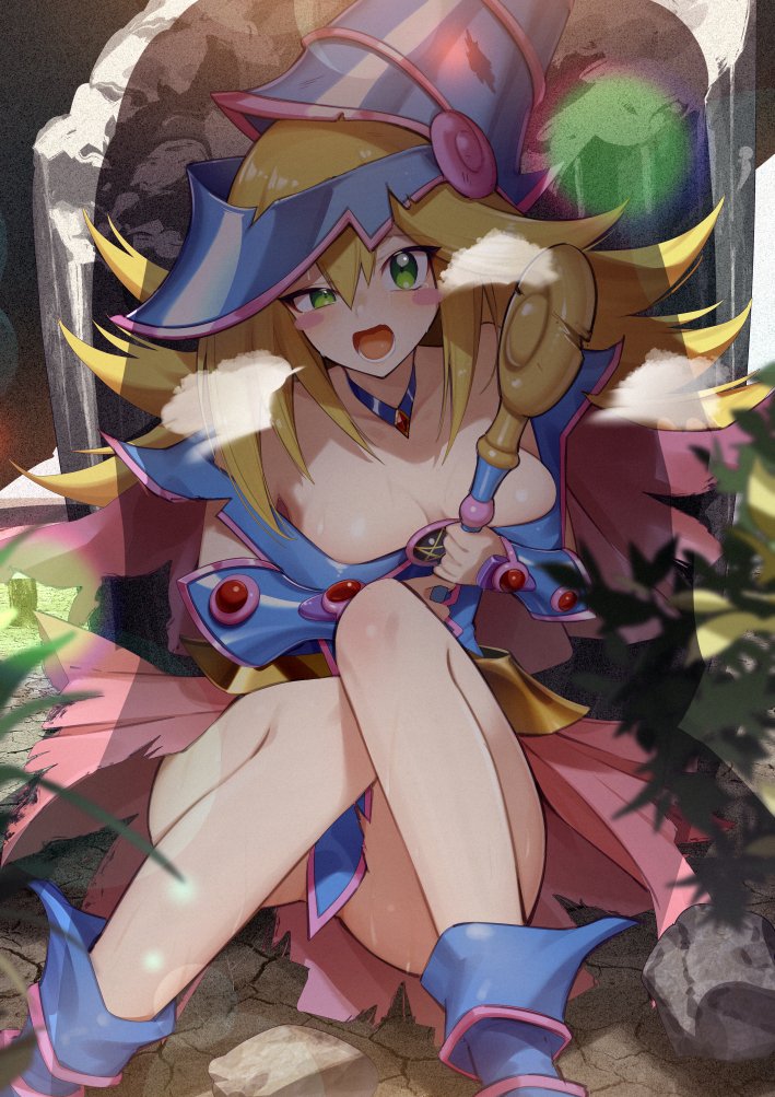 dark magician girl (yu-gi-oh!) drawn by cluseller