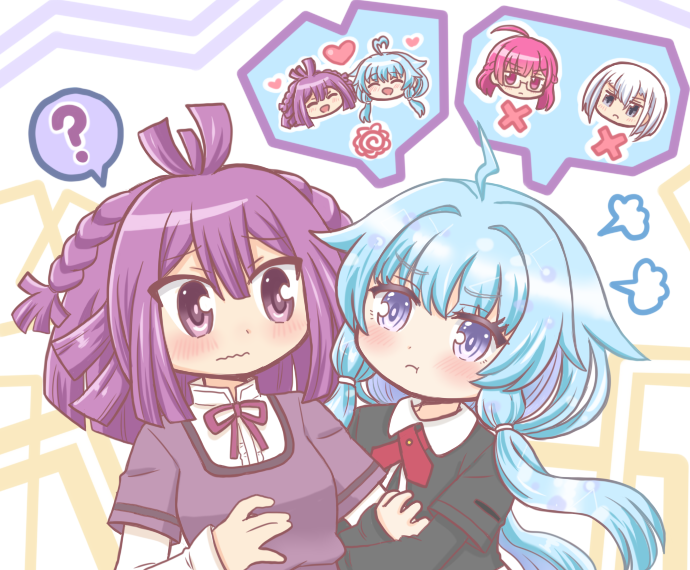 izumi kanagi, sena mikoto, tokiwa nanaka, and sarasa hanna (mahou shoujo madoka magica and 1 more) drawn by reverse_(bluefencer)