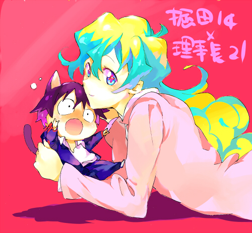 nia teppelin and simon (tengen toppa gurren lagann) drawn by awa_(awaawa)
