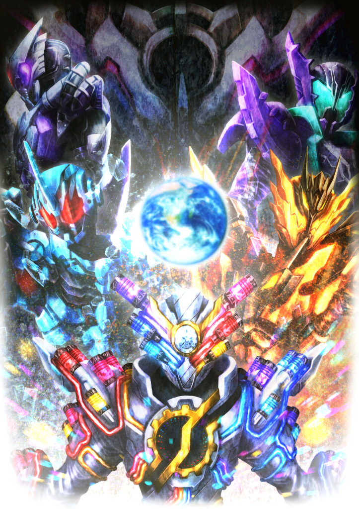 kamen rider build, kamen rider evol, kamen rider cross-z, evolto, evol blackhole, and 5 more (kamen rider and 1 more) drawn by irisu_haniwa