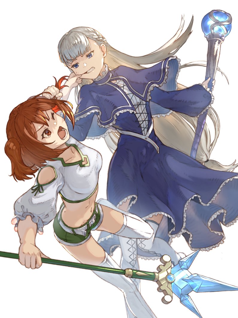 lawine and kanne (sousou no frieren) drawn by ve_0ekaki