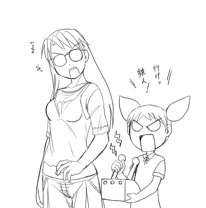 mihama chiyo and mizuhara koyomi (azumanga daioh and 1 more)