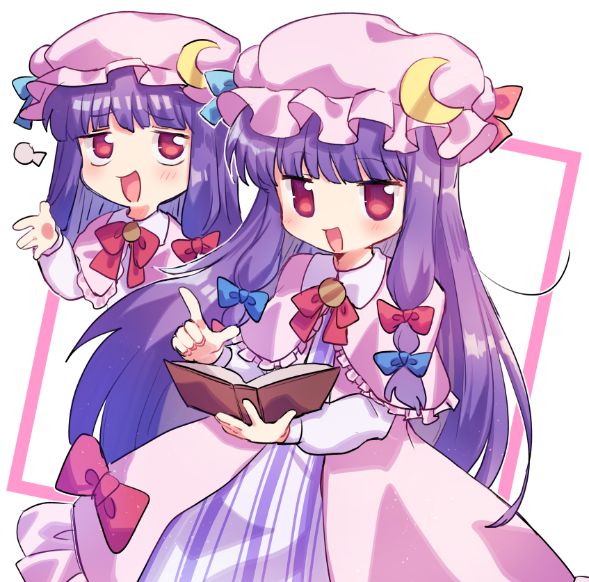 patchouli knowledge and nyon (touhou and 1 more) drawn by xox_xxxxxx