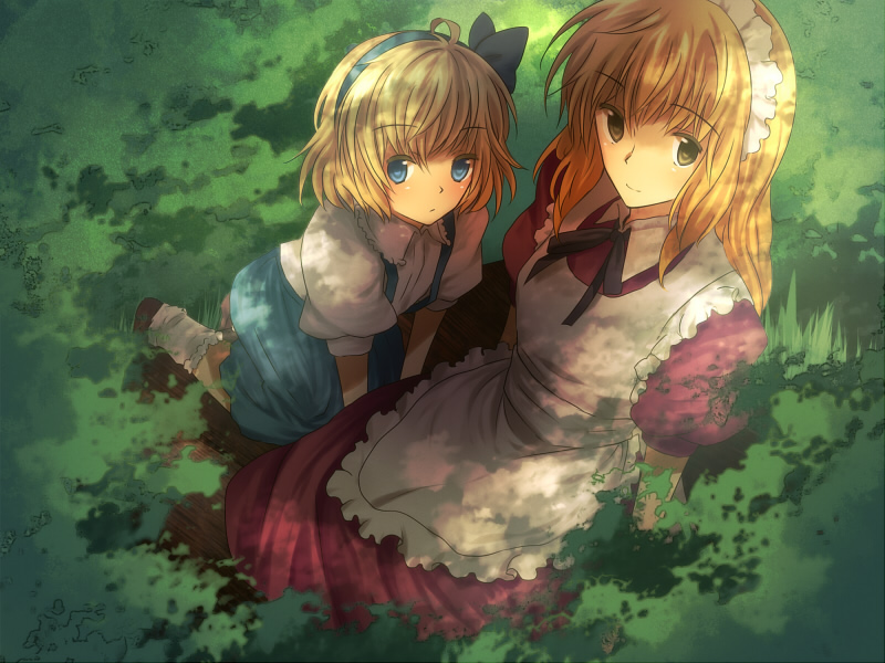 alice margatroid and yumeko (touhou) drawn by amazuki_jou