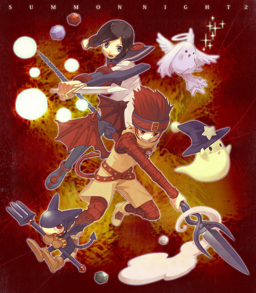 toris and bulrell (summon night and 1 more) drawn by takahashi_ryuunosuke
