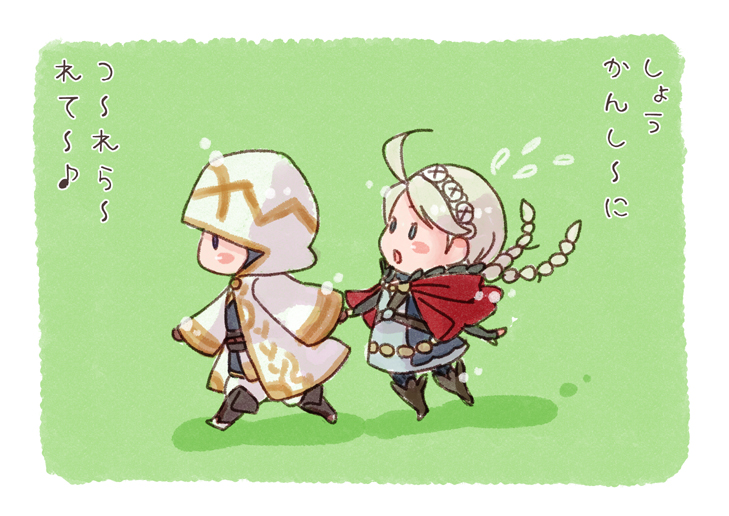 kiran and nina (fire emblem and 2 more) drawn by ebi_puri_(ebi-ebi)