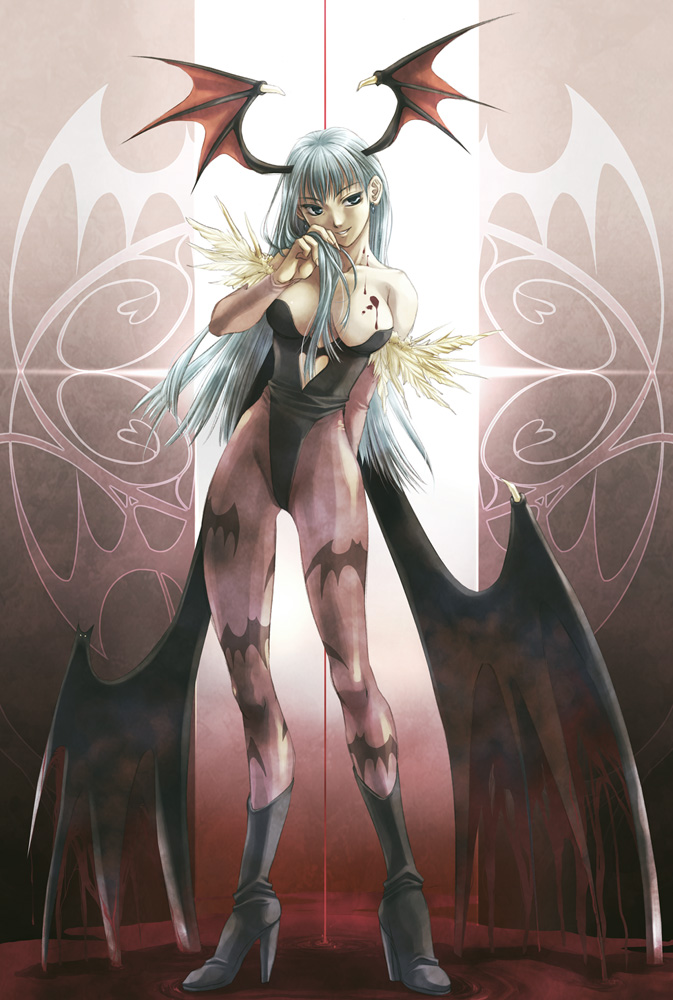 morrigan aensland (darkstalkers) drawn by mashimaro