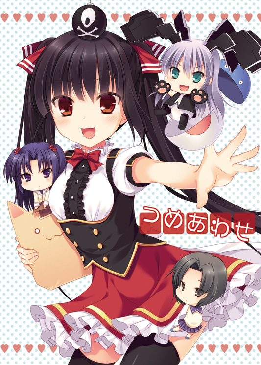 kooh, ichinose kotomi, kobayakawa rinko, al azif, dolfini, and 1 more (clannad and 3 more) drawn by rubi-sama
