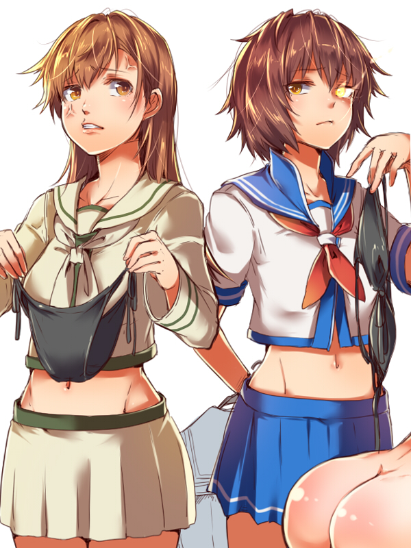 female admiral, ooi, furutaka, ooi kai ni, furutaka kai ni, and 1 more (kantai collection) drawn by mataichi_mataro