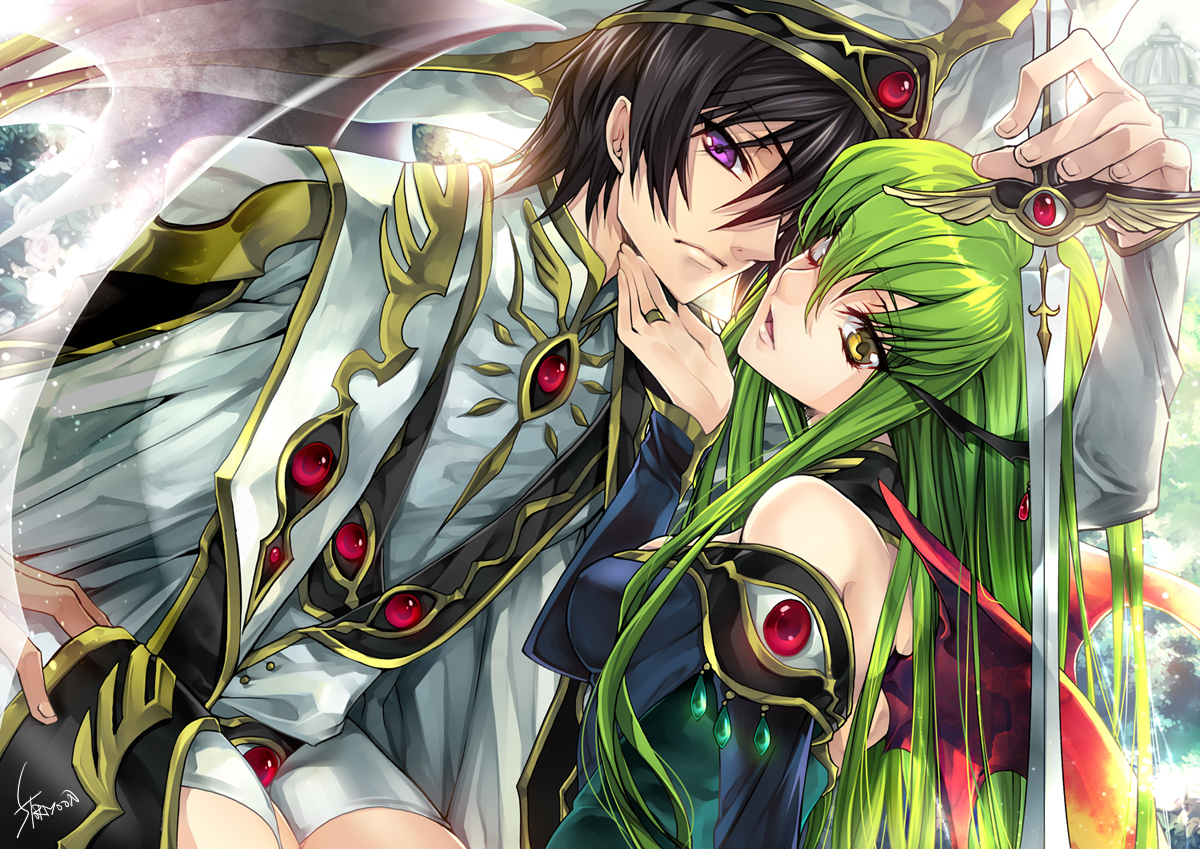 C C And Lelouch Lamperouge Code Geass Drawn By Creayus Danbooru C C And Lelouch Lamperouge Code Geass Drawn By Creayus Danbooru