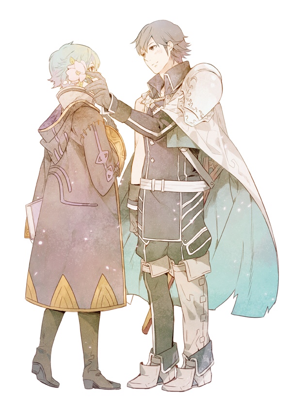 female robin and chrom (fire emblem and 1 more)