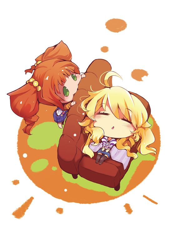 hoshii miki and takatsuki yayoi (idolmaster) drawn by usoneko