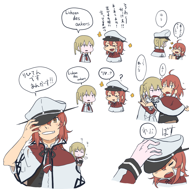 graf zeppelin and arashi (kantai collection) drawn by betchan