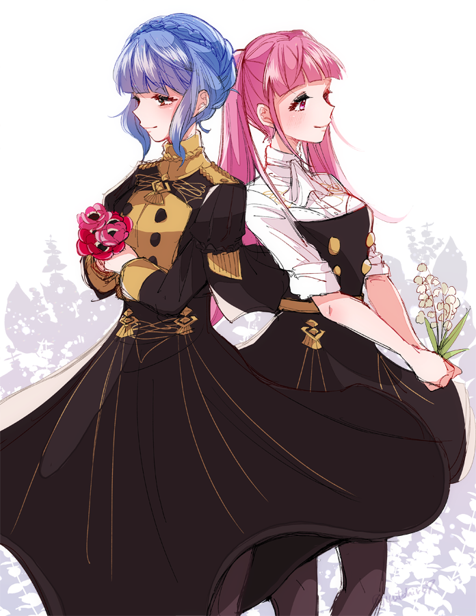 hilda valentine goneril and marianne von edmund (fire emblem and 1 more) drawn by yutohiroya