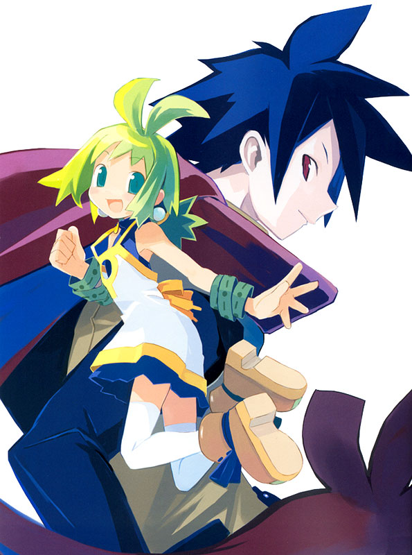 marona and ash (phantom brave) drawn by harada_takehito