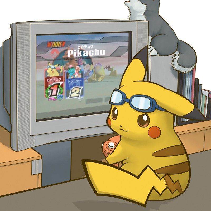 pikachu (pokemon and 1 more) drawn by tsuji