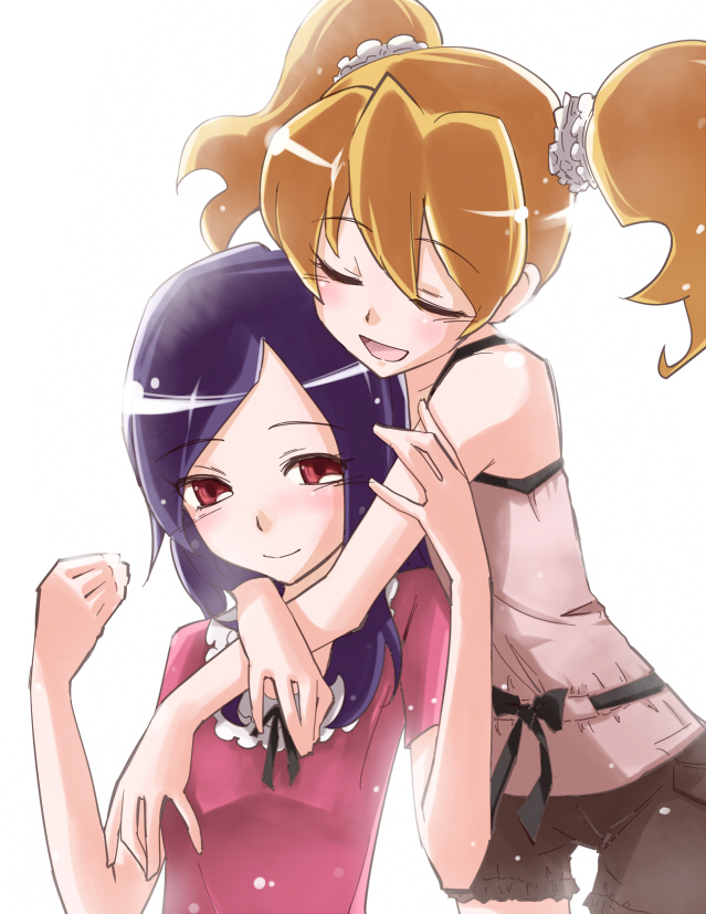 higashi setsuna and momozono love (precure and 1 more) drawn by ploki